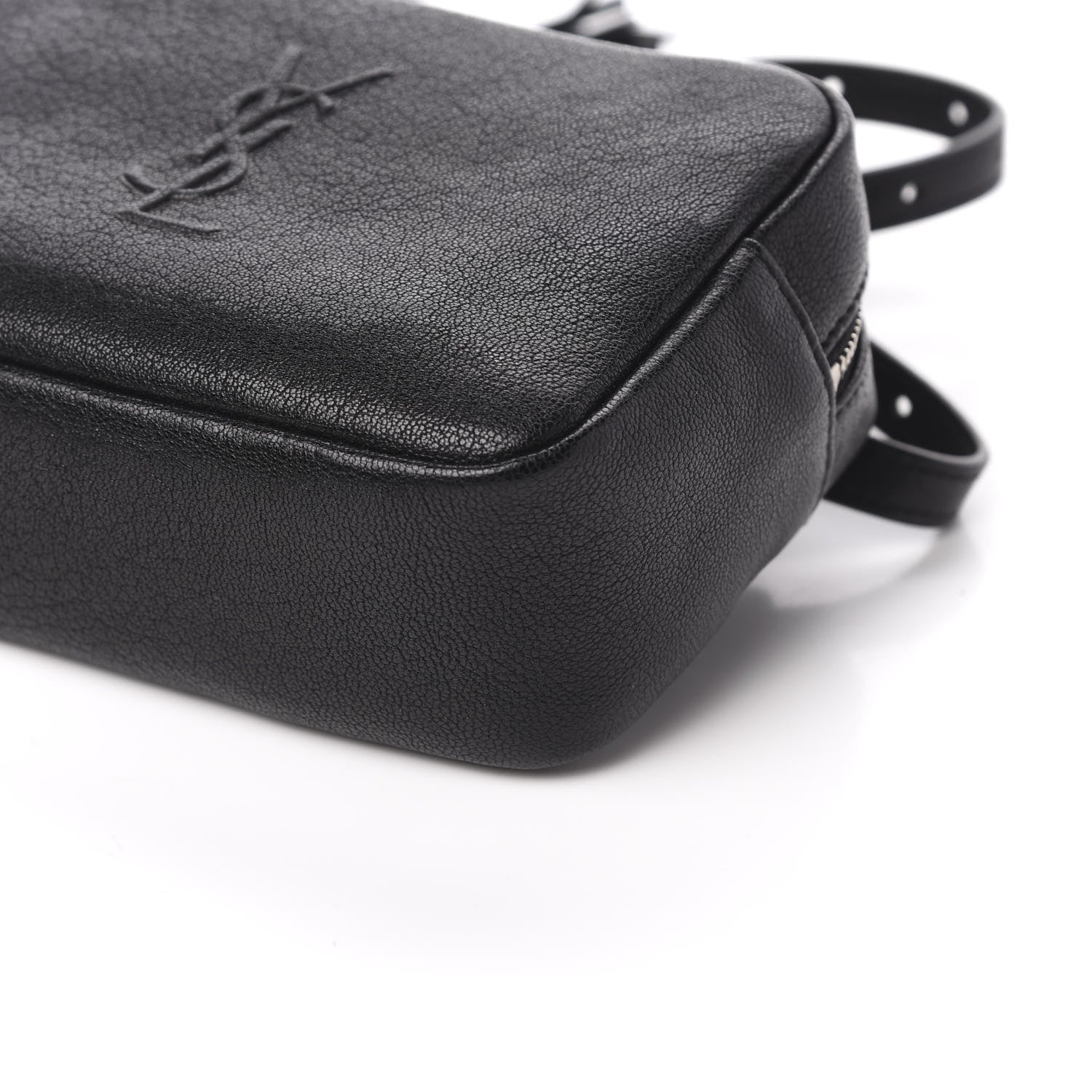 Saint Laurent Lambskin Monogram Lou Belt Bag Black 8 of 9