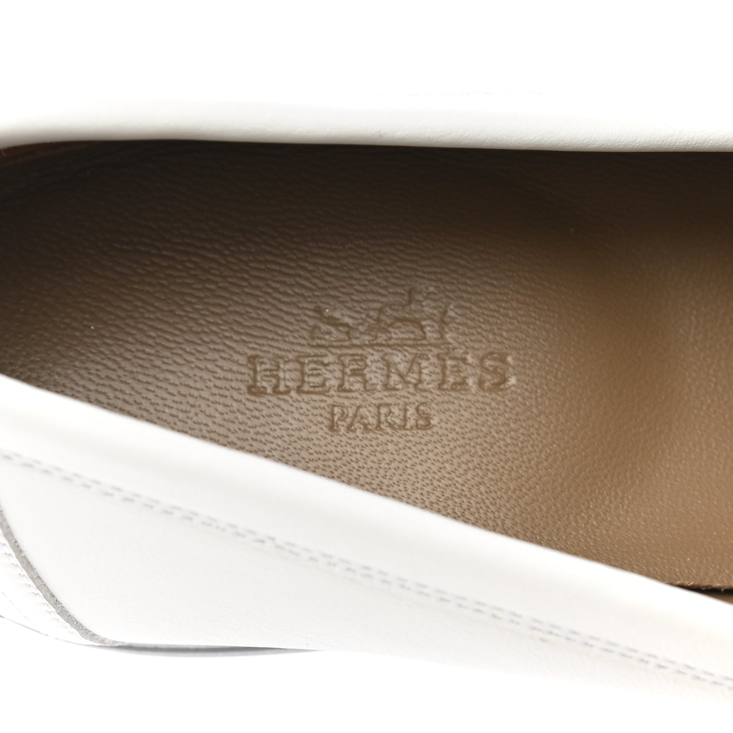 Calfskin Womens Royal Loafers 38 White