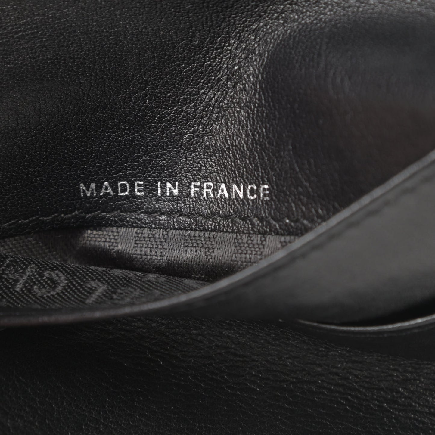 Patent Goatskin Compact French Wallet Dark Brown