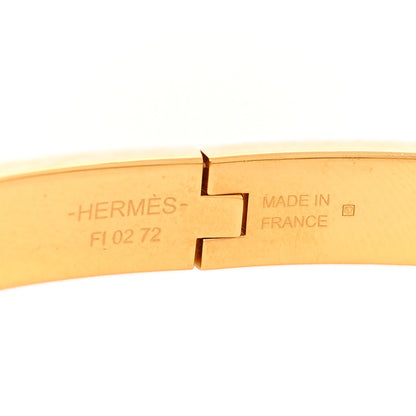 Hermes Enamel Mini Clic Chaine D'Ancre Bracelet PM Jaune Or Black 5 of 5