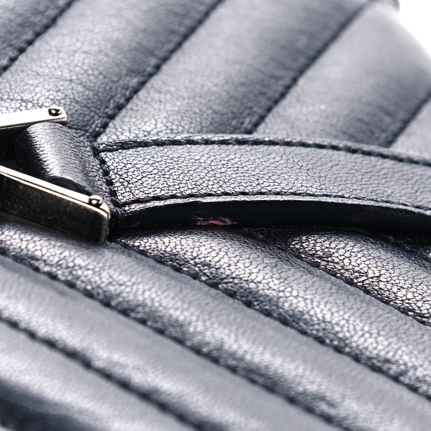 Saint Laurent Sheepskin Tri-Quilt Monogram Medium College Bag Black 13 of 16