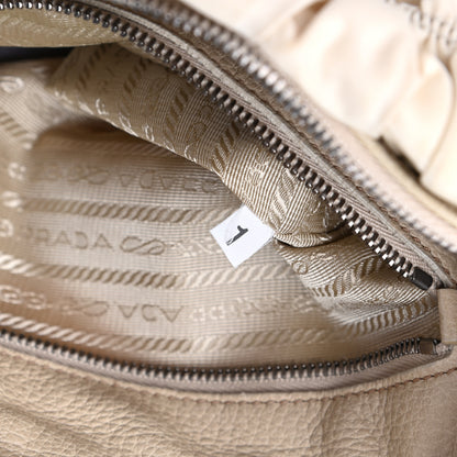 Prada Tessuto Nylon Gaufre Dressy Tote Sabbia 7 of 9