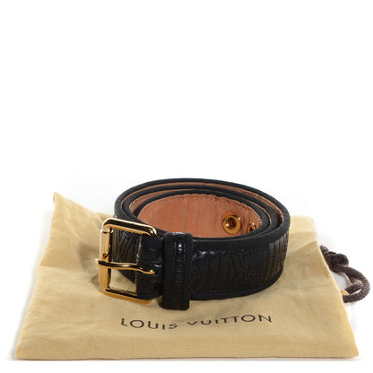 Louis Vuitton Monogram Motard Belt Black 80 32 8 of 8