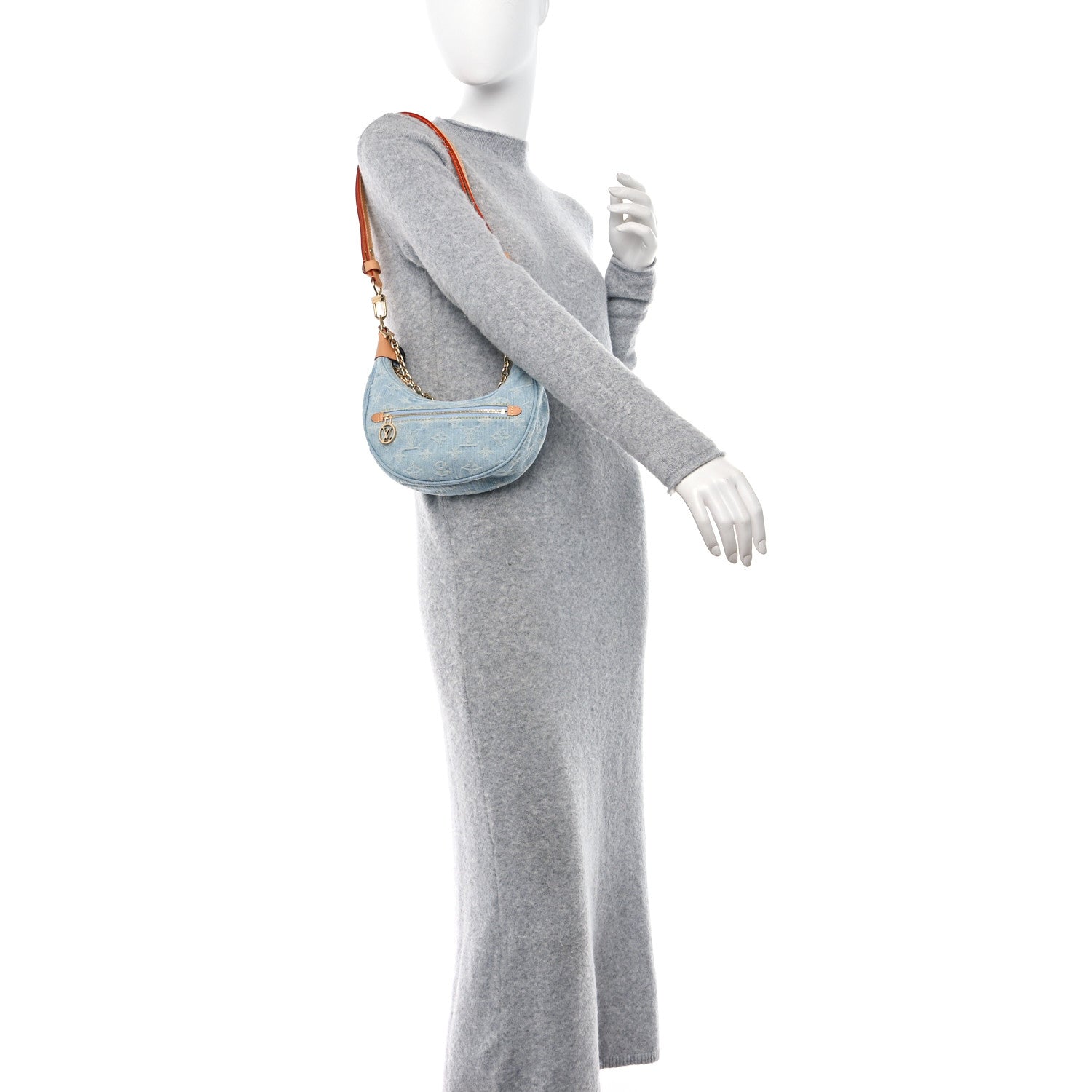 Louis Vuitton Monogram Denim Loop Sky Denim 2 of 9