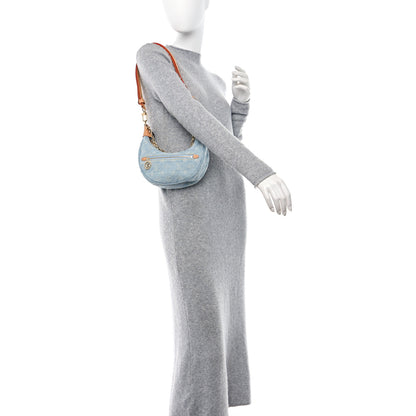 Louis Vuitton Monogram Denim Loop Sky Denim 2 of 9