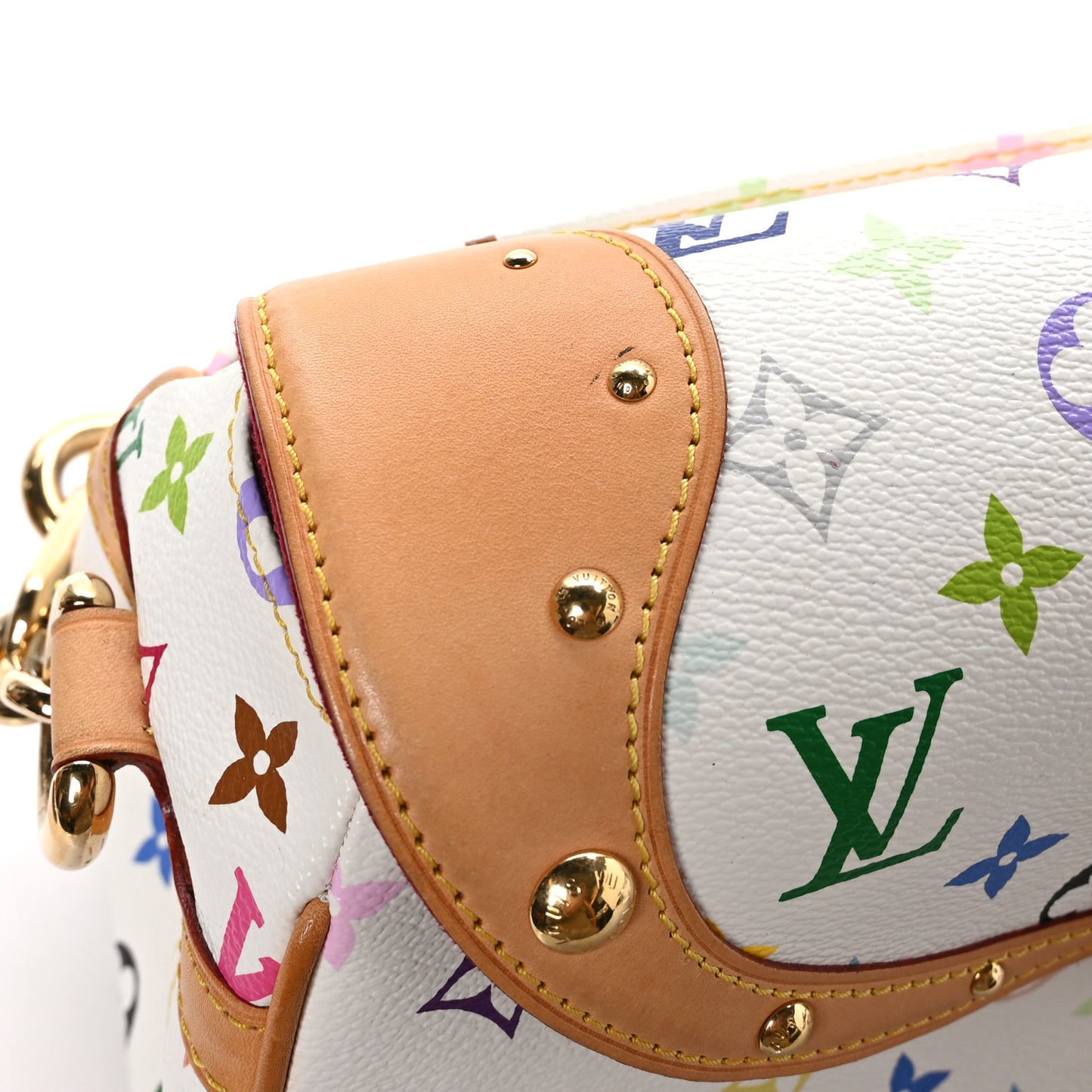 Monogram Multicolor Beverly MM White