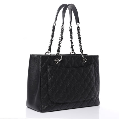 Chanel Caviar Quilted Grand Shopping Tote GST Black 3 of 11