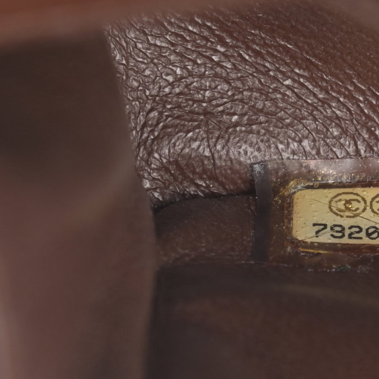 Lambskin East West Chocolate Bar Flap Brown