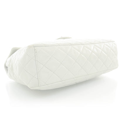 Chanel Washed Caviar Maxi Single Flap Grey 4 of 11