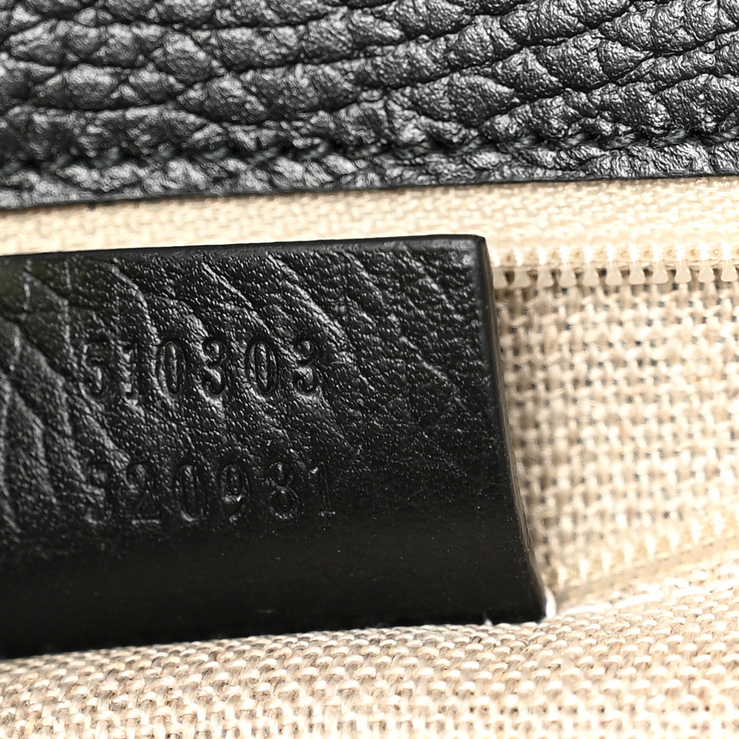 Gucci Dollar Calfskin Interlocking G Shoulder Bag Black 1879165