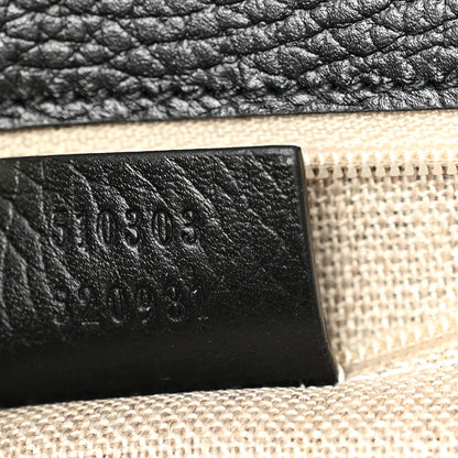 Gucci Dollar Calfskin Interlocking G Shoulder Bag Black 7 of 10
