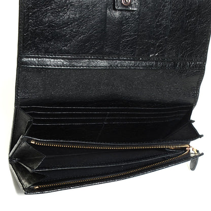 Balenciaga Agneau Giant 12 Rose Gold Hardware Money Wallet Black 5 of 8