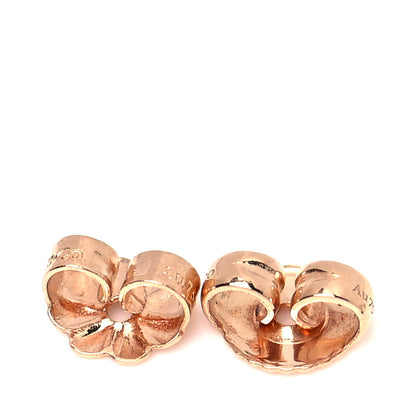 Tiffany 18K Rose Gold T Smile Stud Earrings 4 of 6