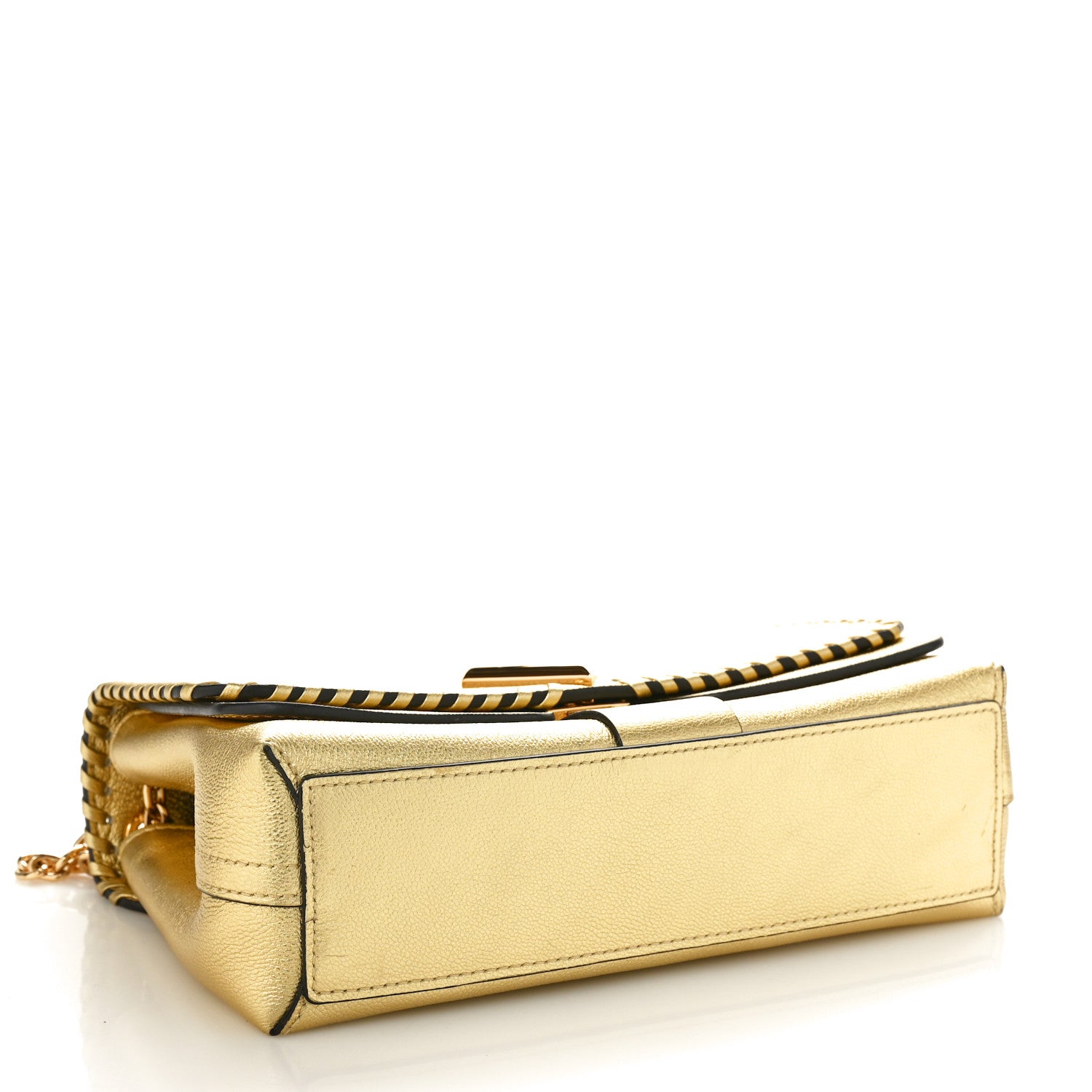 Louis Vuitton Cuir Plume Ecume Very Chain Bag Gold 4 of 11
