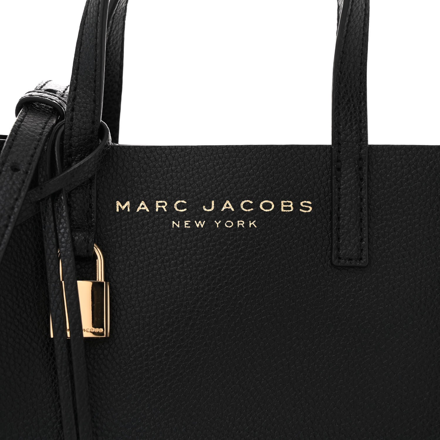 Marc Jacobs Calfskin Mini Grind Tote Bag Black 8 of 13