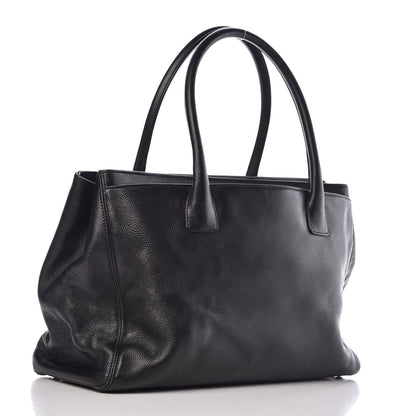 Chanel Calfskin Cerf Executive Shopper Tote Black 3 of 17