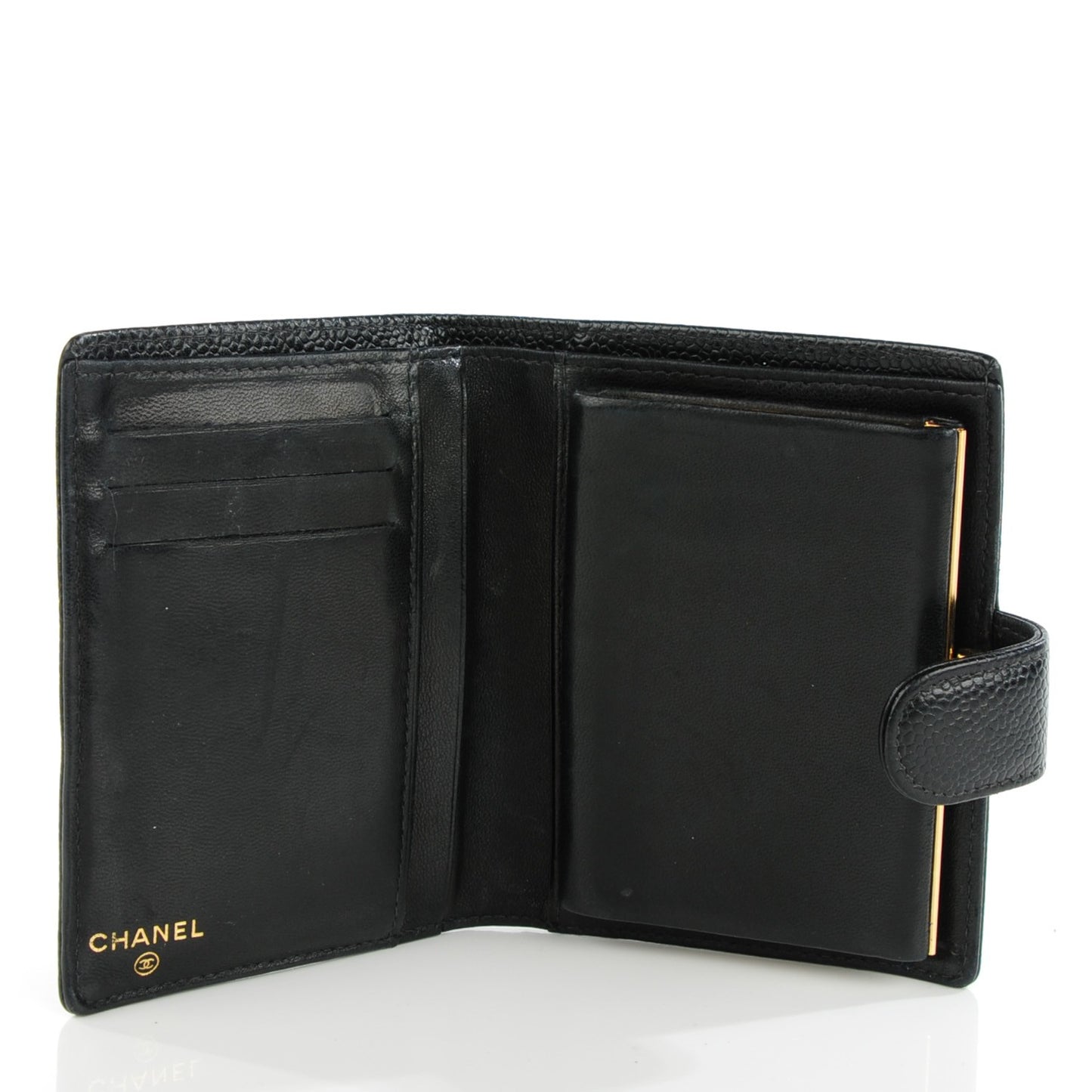 Caviar Bi-fold Timeless CC Wallet Black