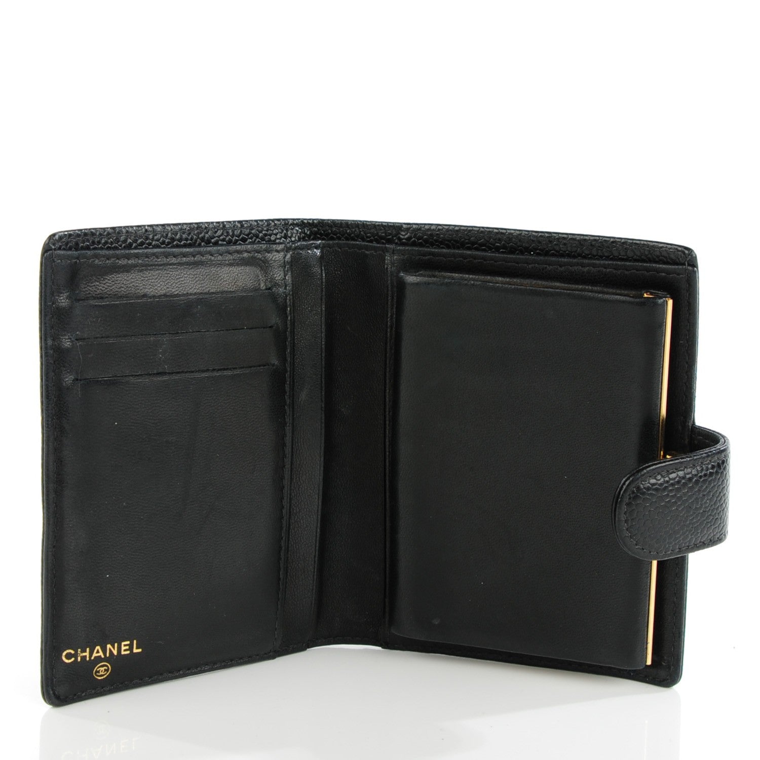 Chanel Caviar Bi-fold Timeless CC Wallet Black 5 of 9