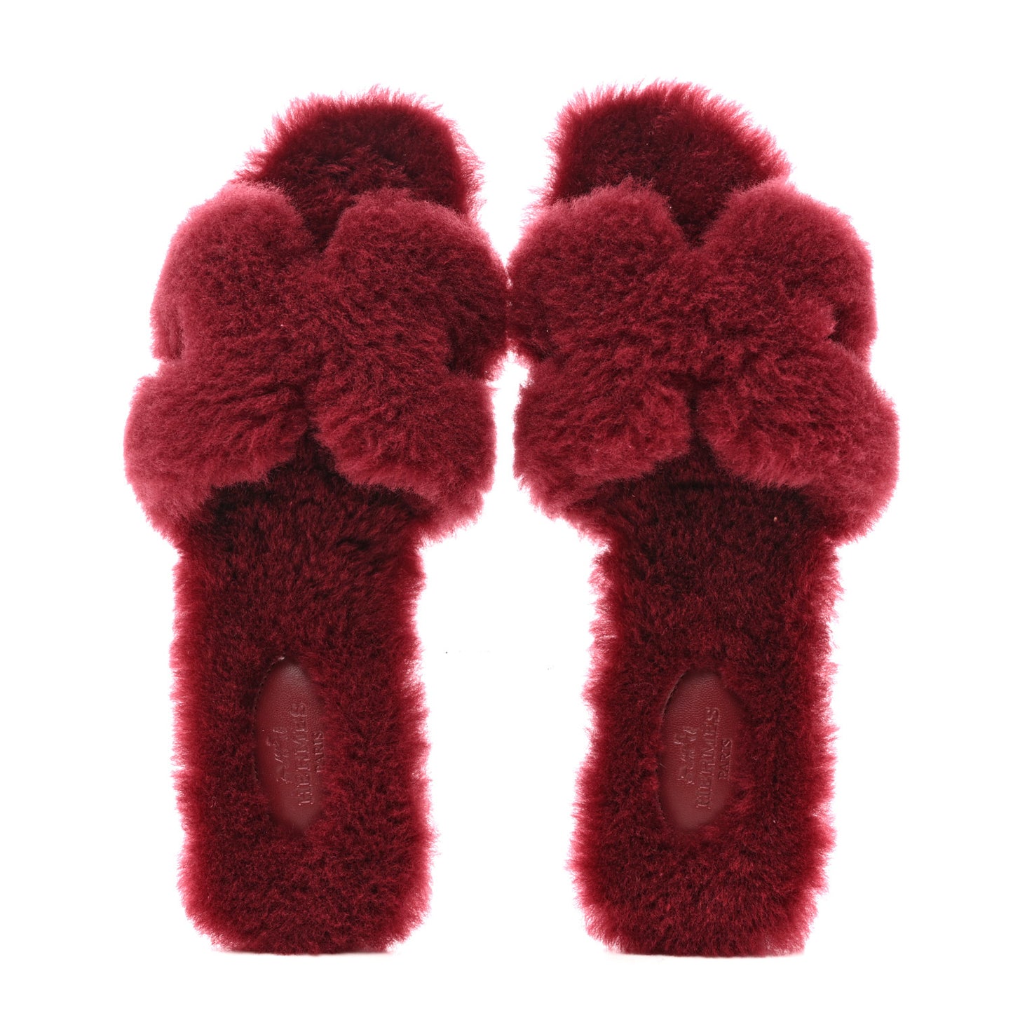 Woolskin Oran Sandals 39.5 Rouge H