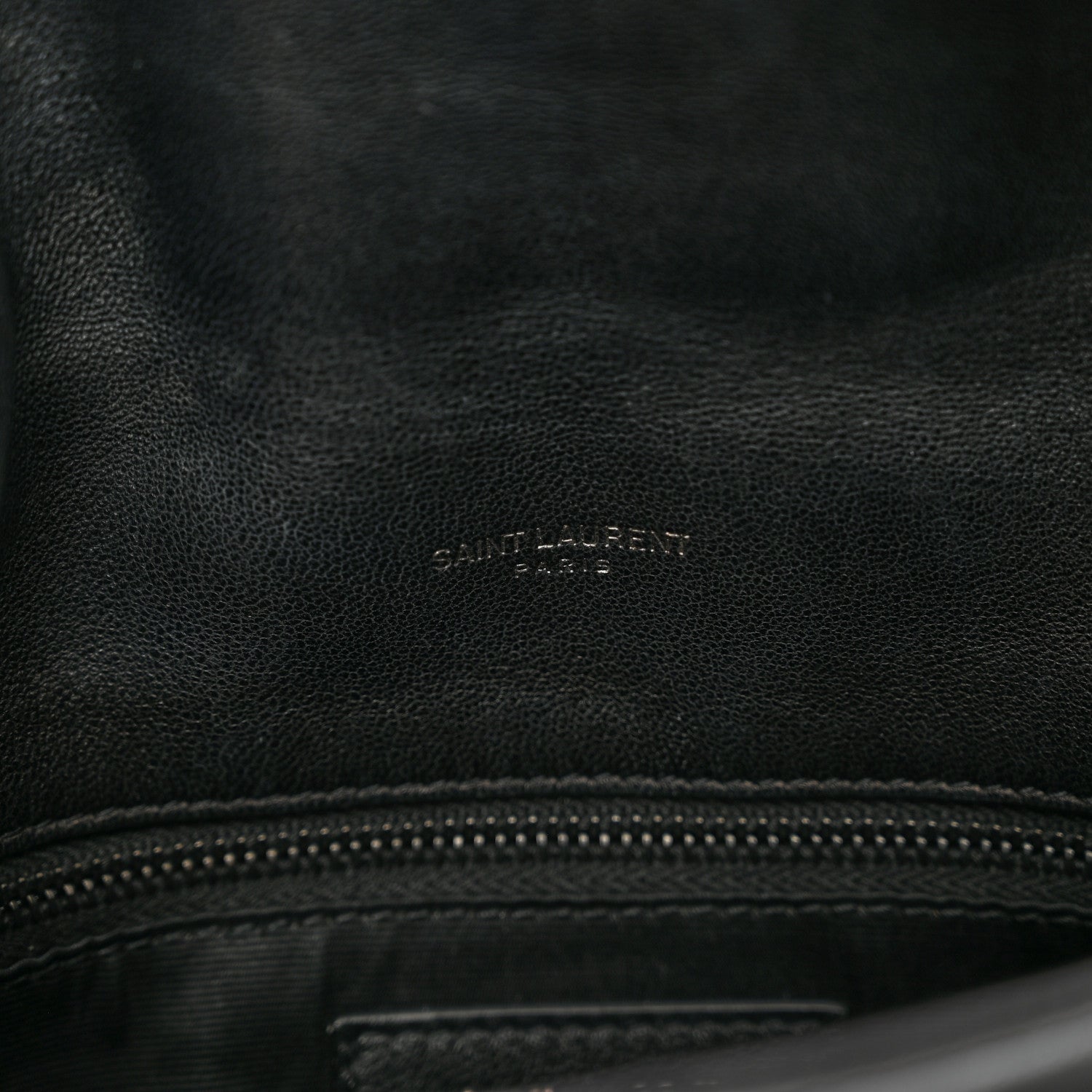 Saint Laurent Lambskin Quilted Toy Loulou Puffer Monogram Monochrome Chain Satchel Black 8 of 10