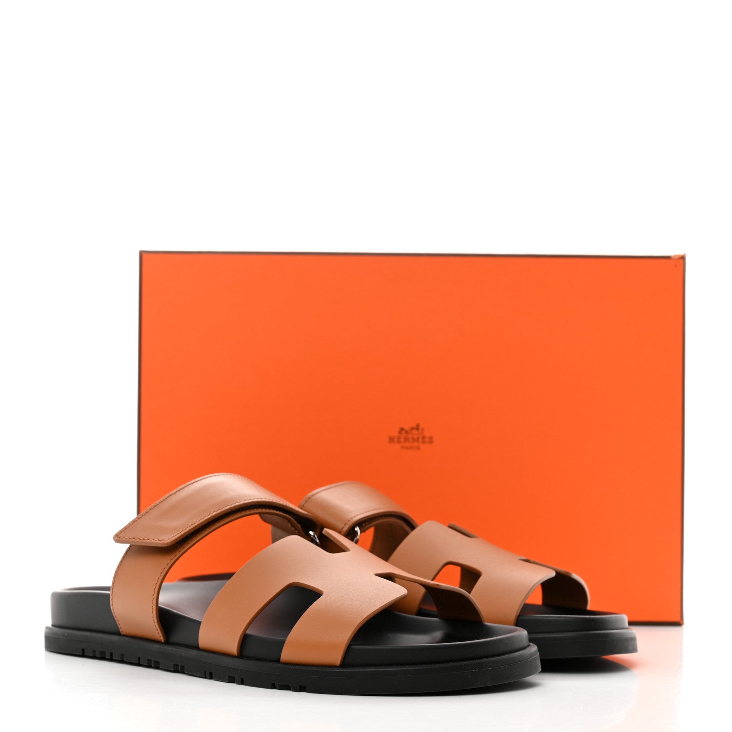 Hermes Calfskin Womens Chypre Sandals 38 Naturel 9 of 9