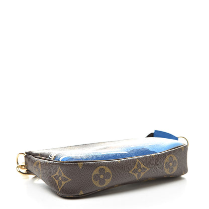 Louis Vuitton Monogram 2019 Christmas Animation Mini Venice Pochette Accessories Blue 4 of 8
