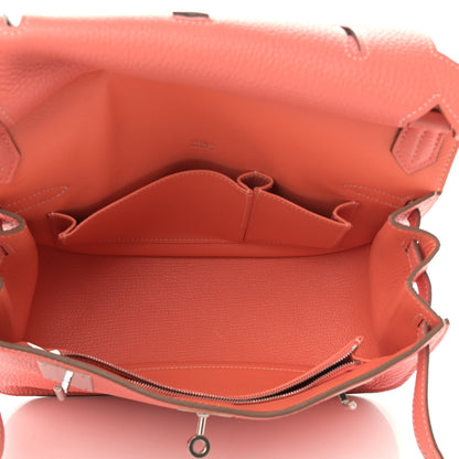 Hermes Taurillon Clemence Jypsiere 28 Crevette 5 of 14