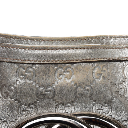 Gucci Guccissima Medium Britt Tote Silver 17 of 17