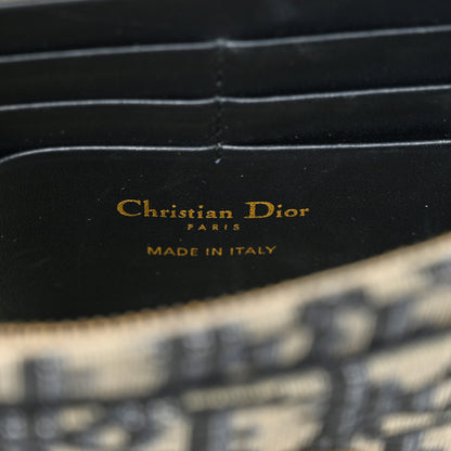 Christian Dior Oblique Saddle Chain Pouch Blue 6 of 13