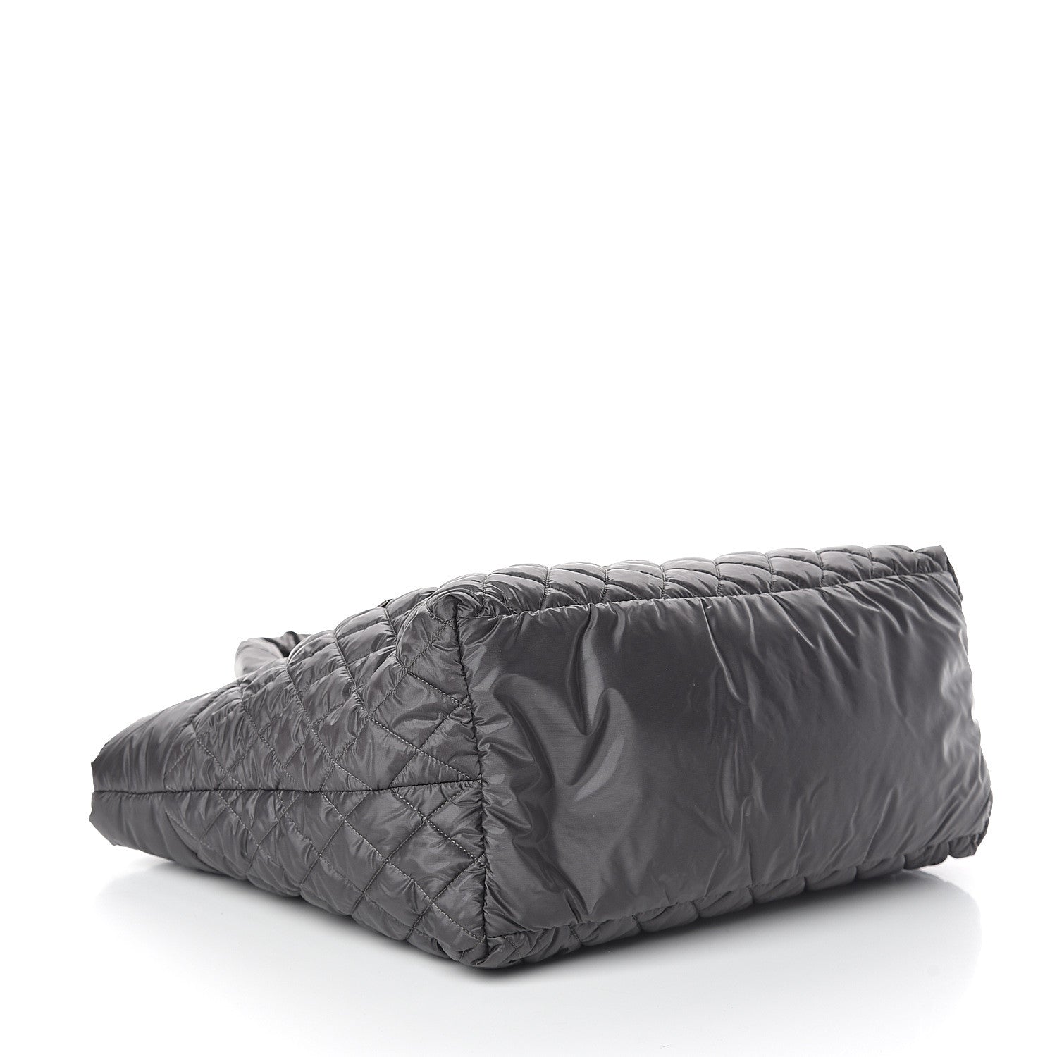Chanel Nylon Quilted Large Coco Cocoon Tote Grey 3 of 8