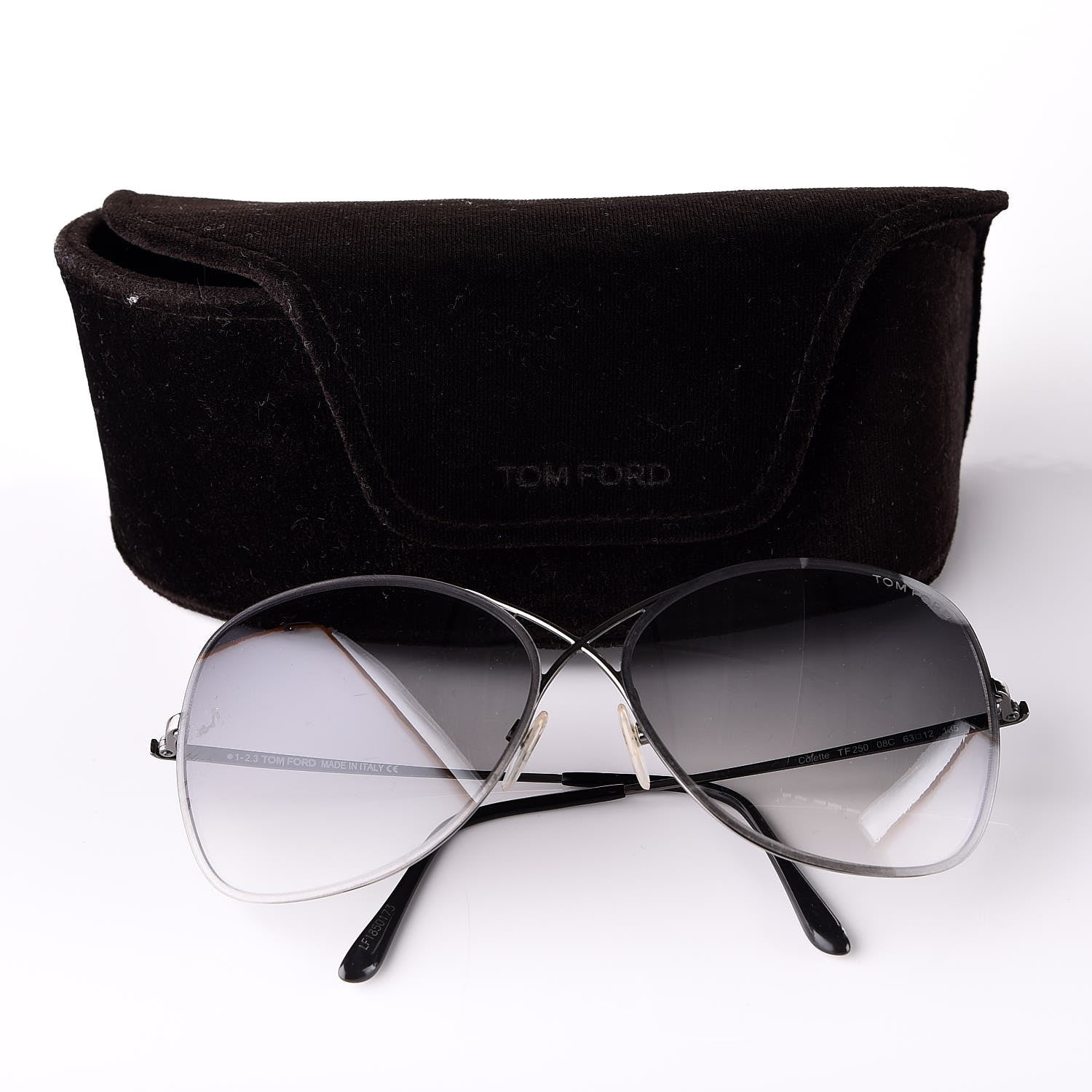 Tom Ford Colette Butterfly Sunglasses TF250 Gunmetal 7 of 7
