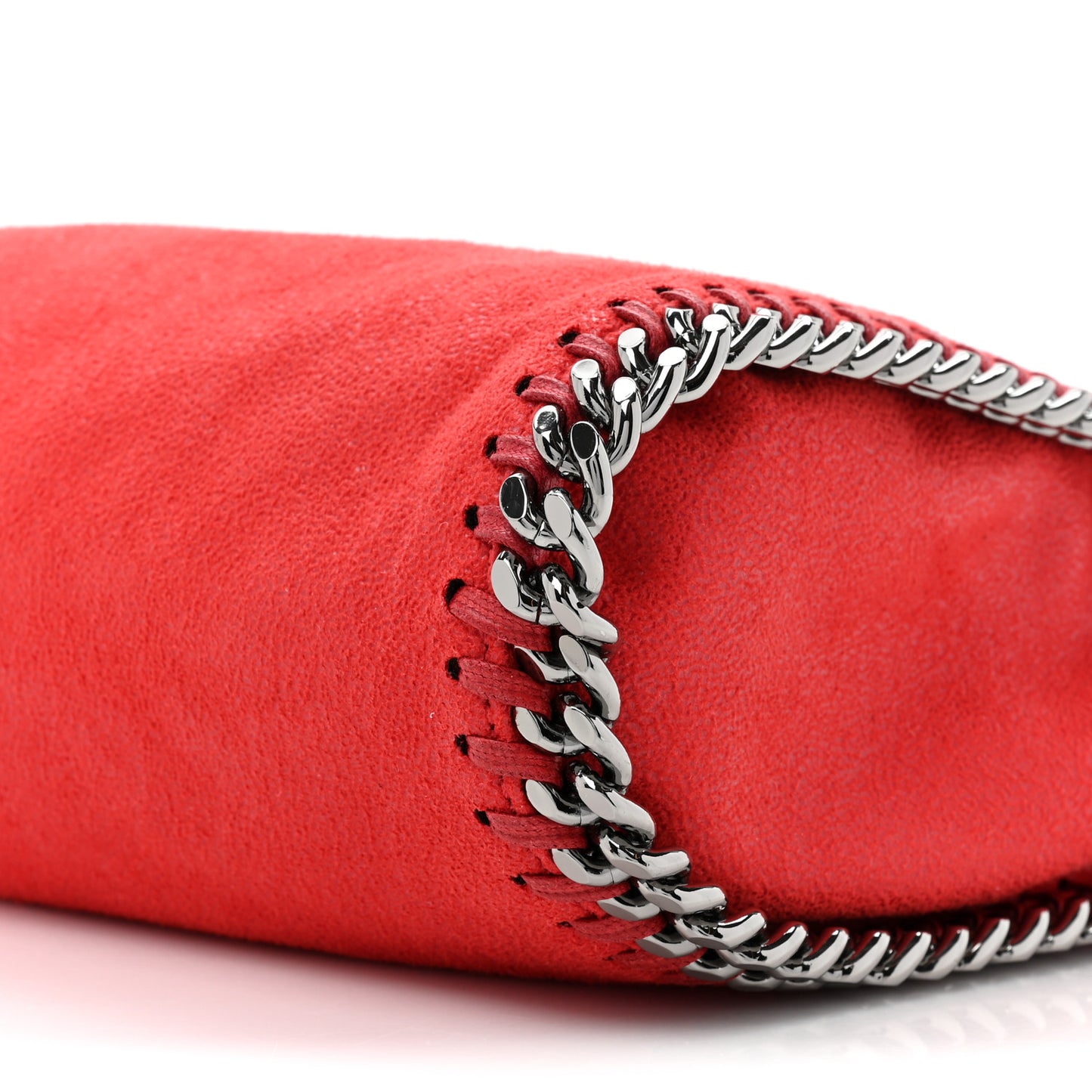 Shaggy Deer Mini Falabella Shoulder Bag Red