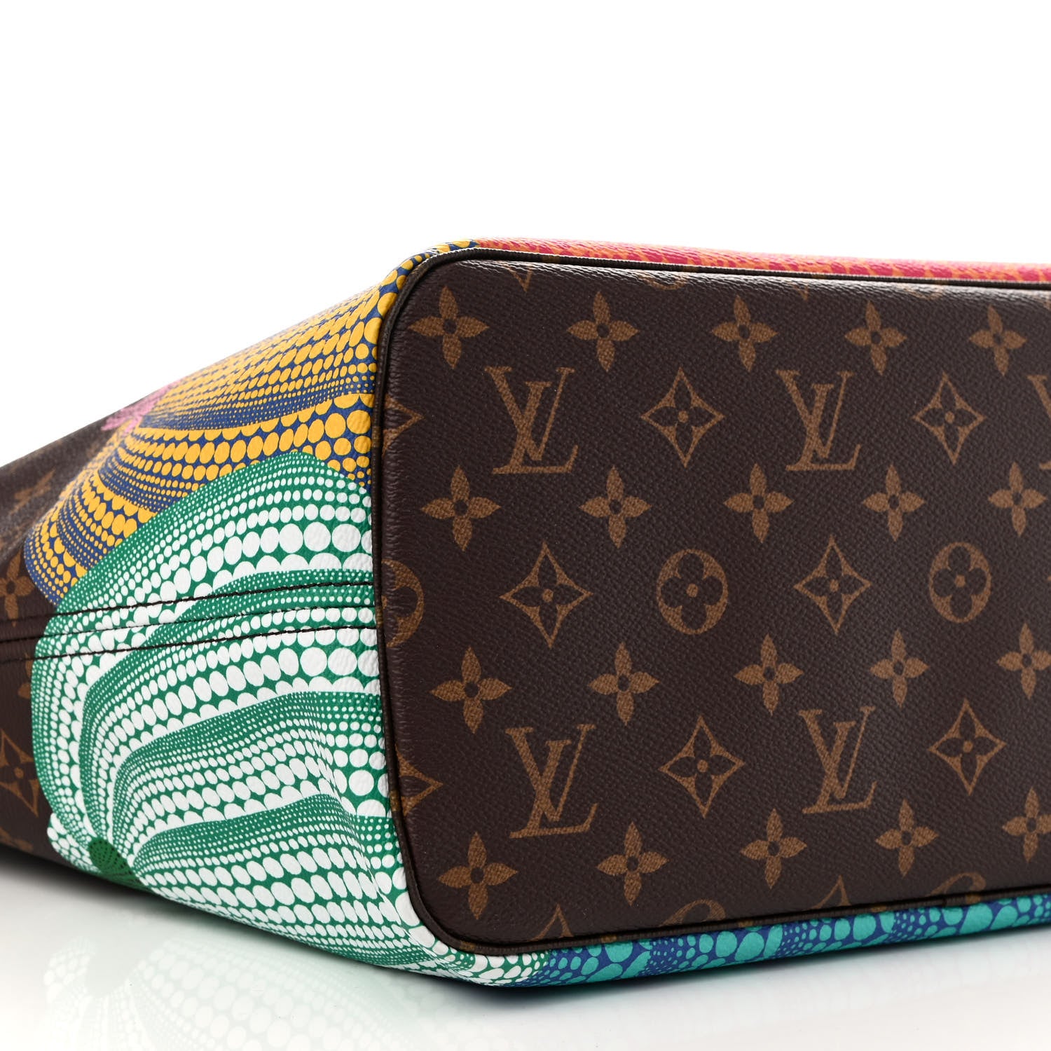 Louis Vuitton LV X YK Monogram Kusama Pumpkin Neverfull MM 9 of 10