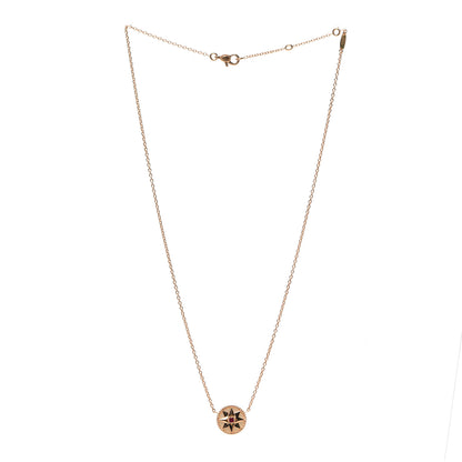 Christian Dior 18K Rose Gold Ruby Mother of Pearl Rose Des Vents Necklace 3 of 7