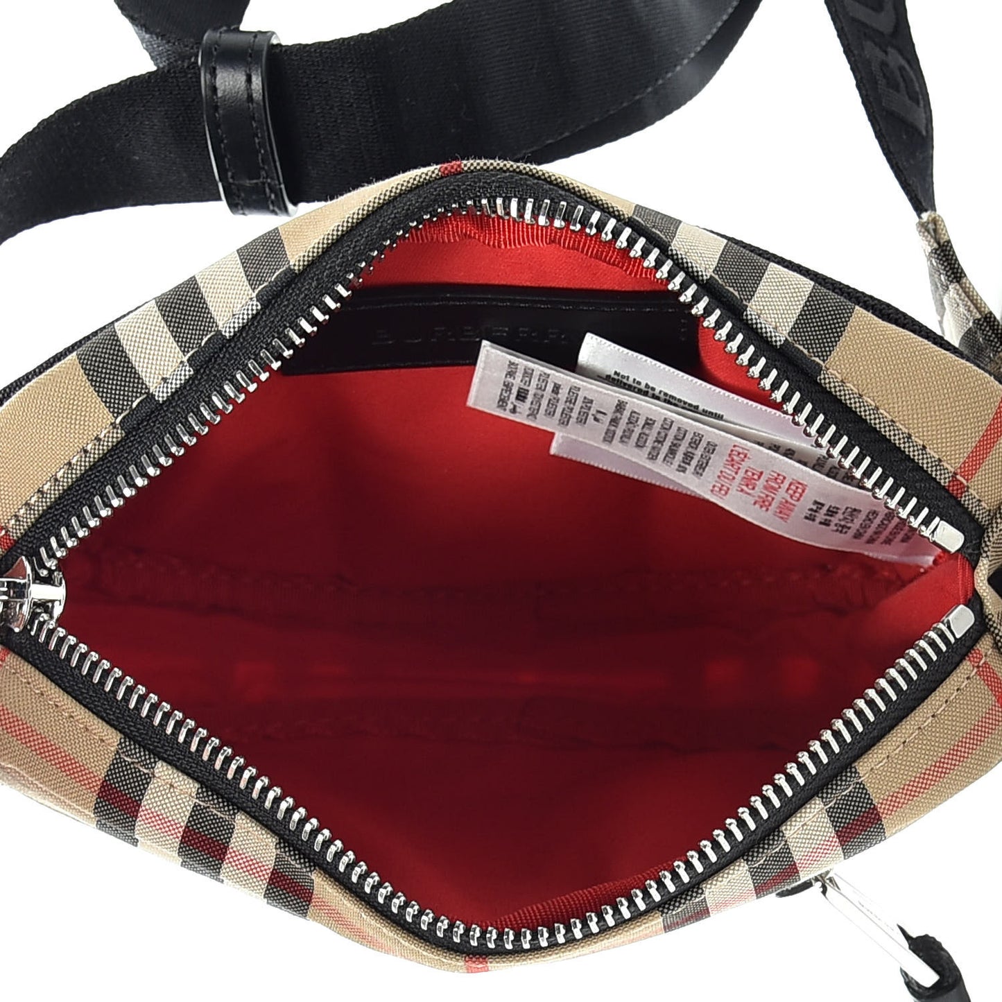 Nylon Vintage Check Small Cannon Bum Bag Archive Beige