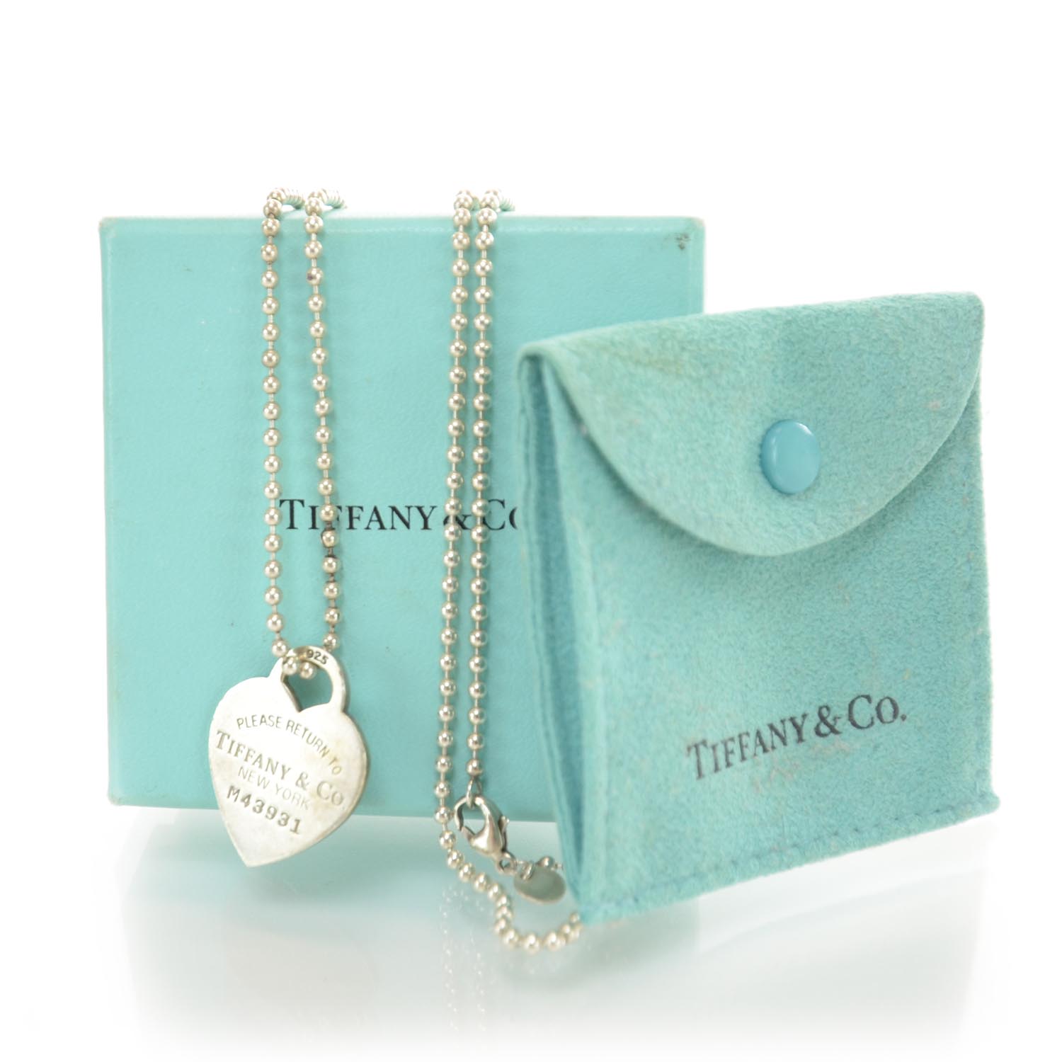 Tiffany Sterling Silver Long Return to Tiffany Heart Pendant Necklace 4 of 6