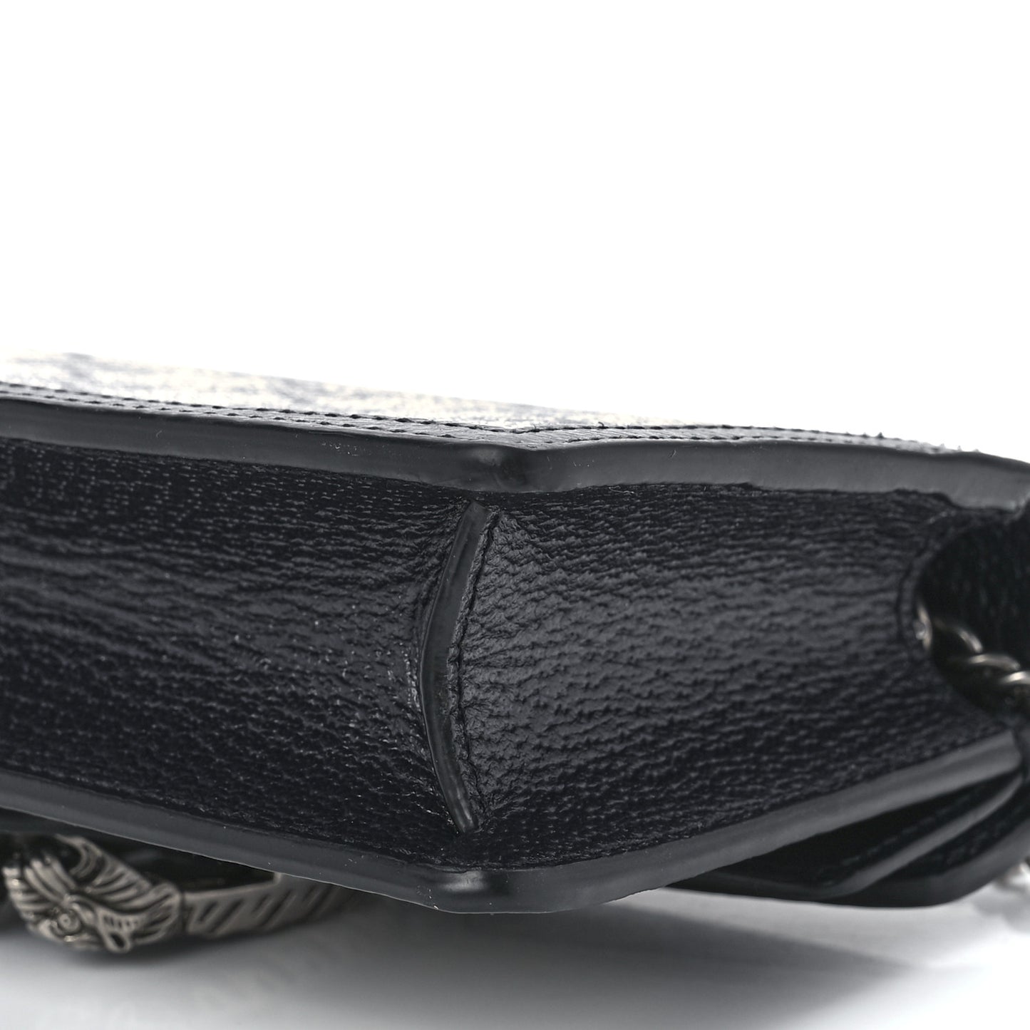 GG Supreme Monogram Textured Dollar Calfskin Super Mini Dionysus Shoulder Bag Beige Blue