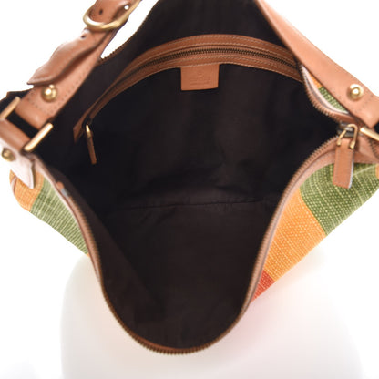 Gucci Canvas Striped Small Blondie Hobo Bag Multicolor 6 of 8