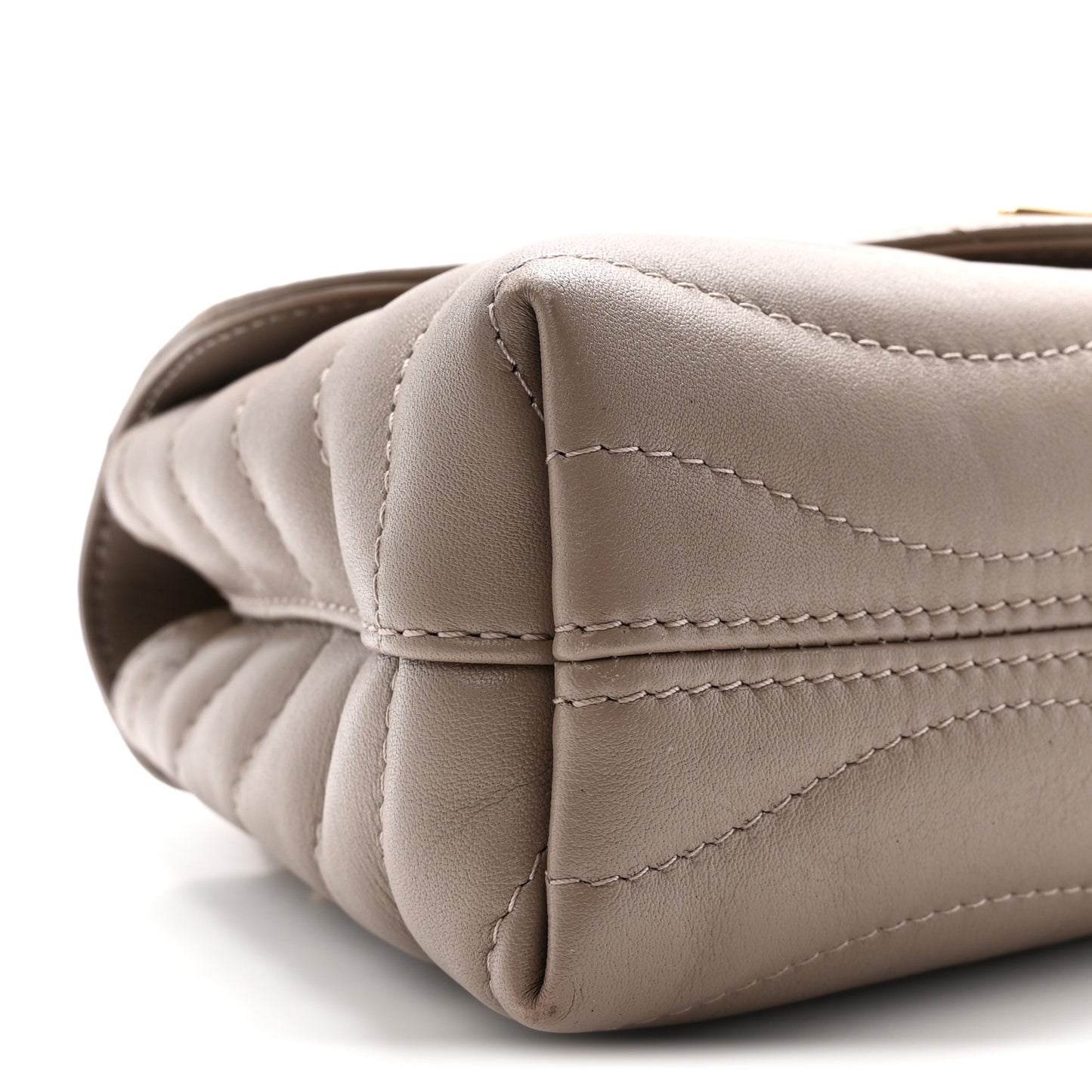 Calfskin LV New Wave Chain Bag Taupe