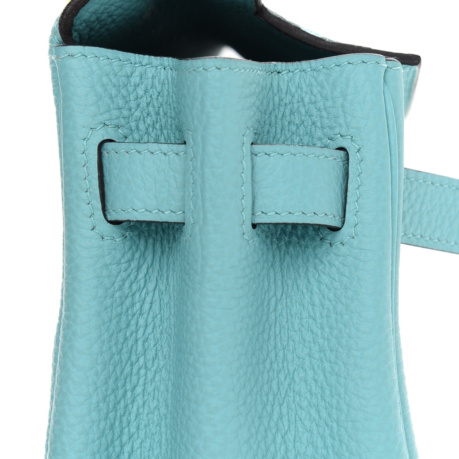 Hermes Togo Kelly Retourne 32 Bleu Atoll 17 of 40