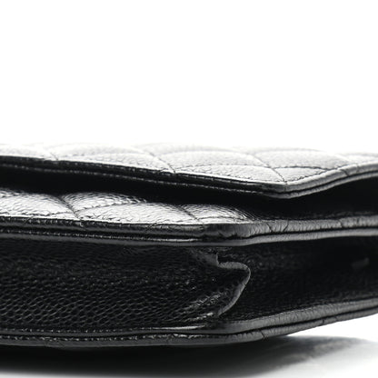 Chanel Caviar Quilted Wallet On Chain WOC Black 10 of 10