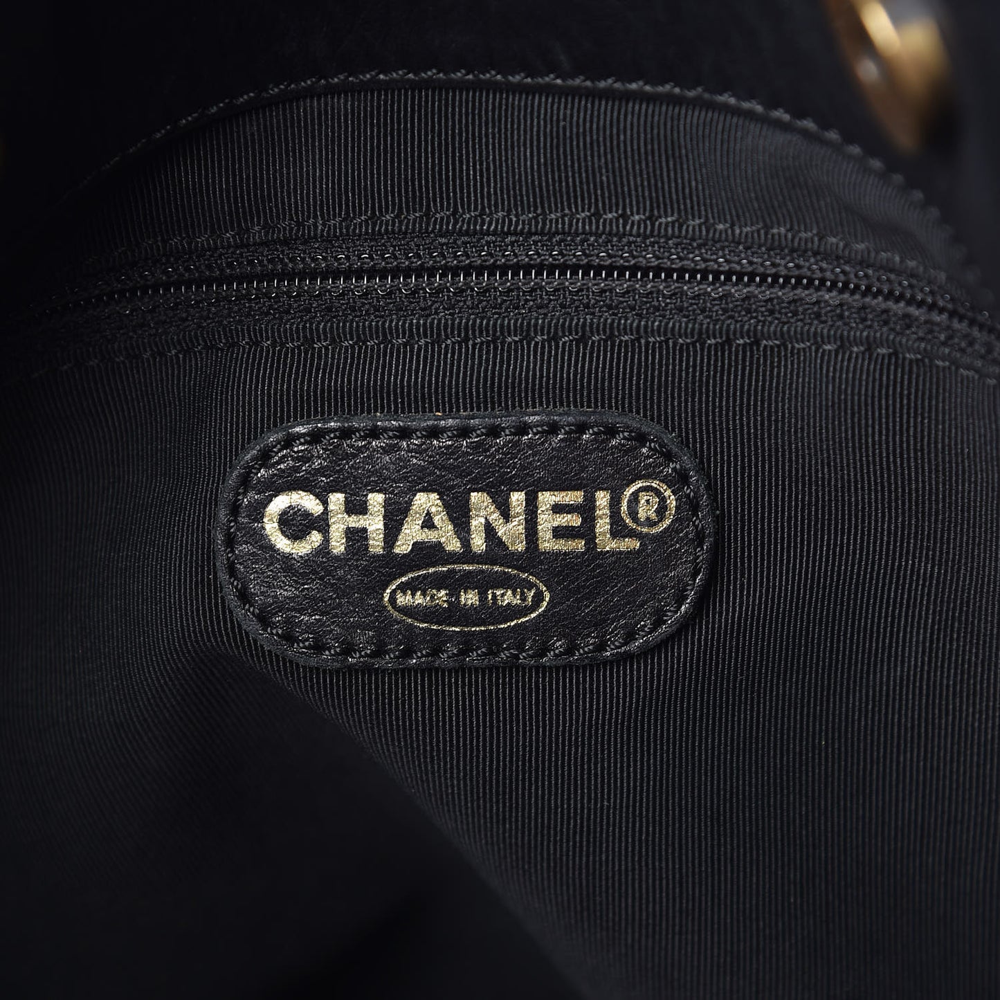 Lambskin Chain Small CC Tote Black