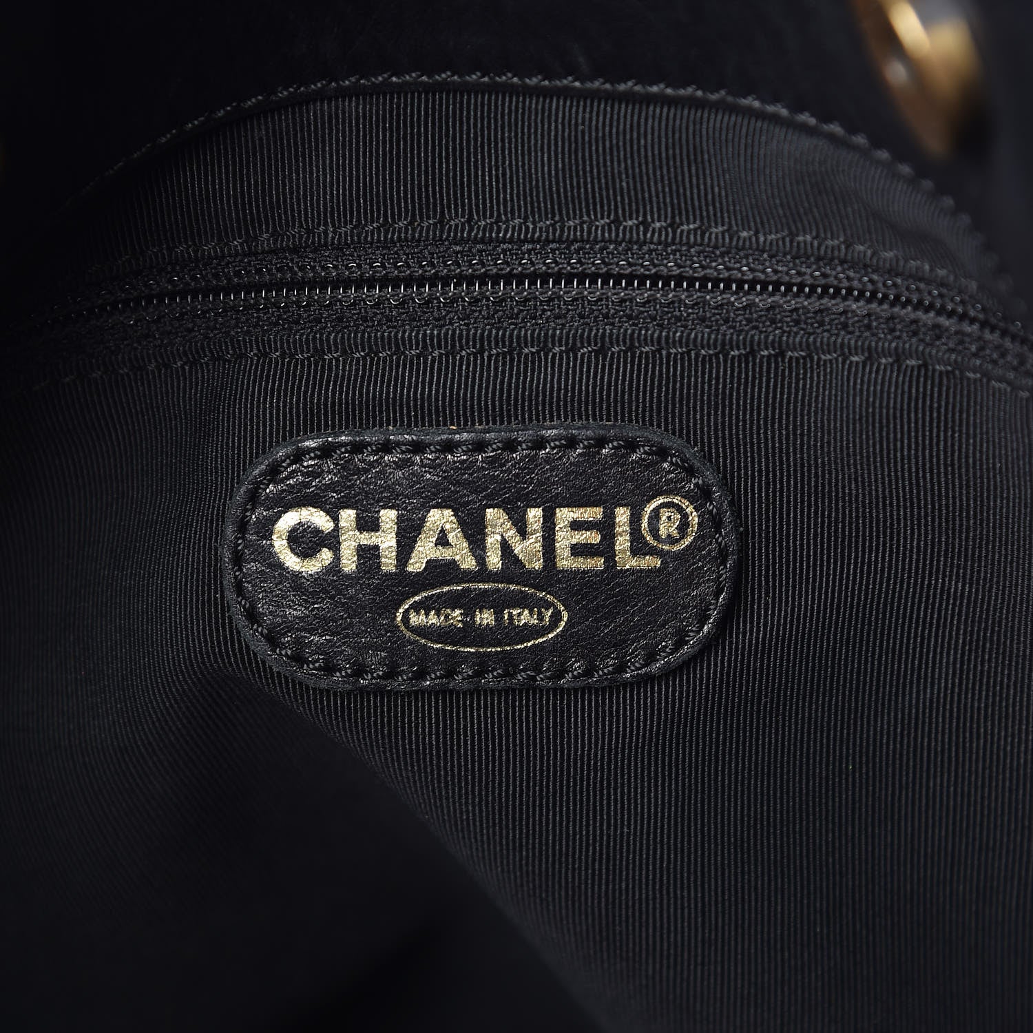 Chanel Lambskin Chain Small CC Tote Black 8 of 9