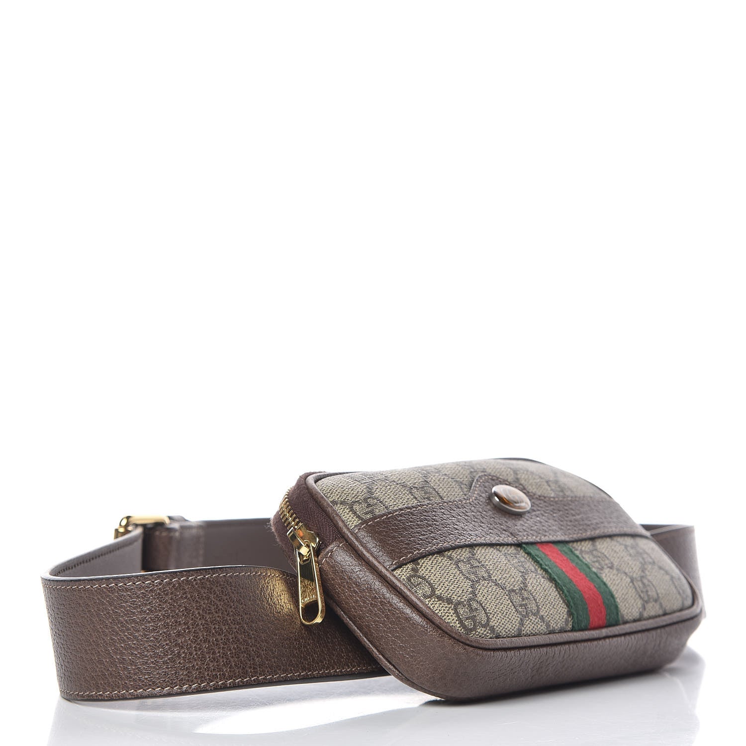 Gucci GG Supreme Monogram Ophidia Belted iPhone Case 95 38 Dark Brown 4 of 10