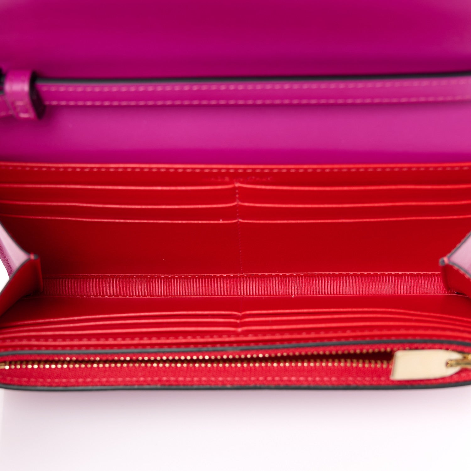 Christian Louboutin Calfskin Macaron Spiked Flap Wallet Indian Rose 5 of 11