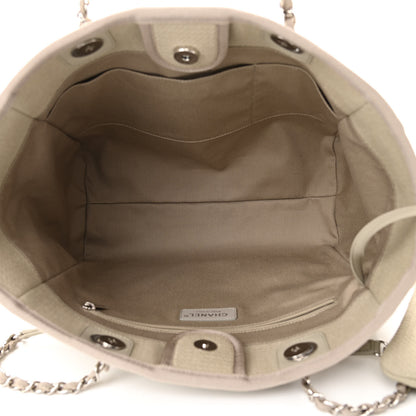 Chanel Mixed Fibers Small Deauville Tote Beige 5 of 12