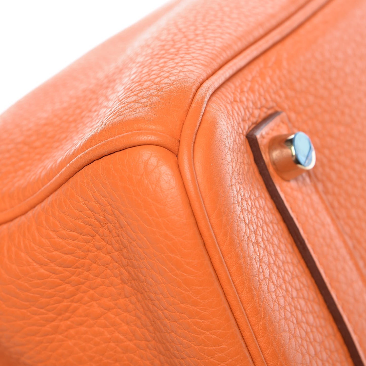 Taurillon Clemence Birkin 35 Orange