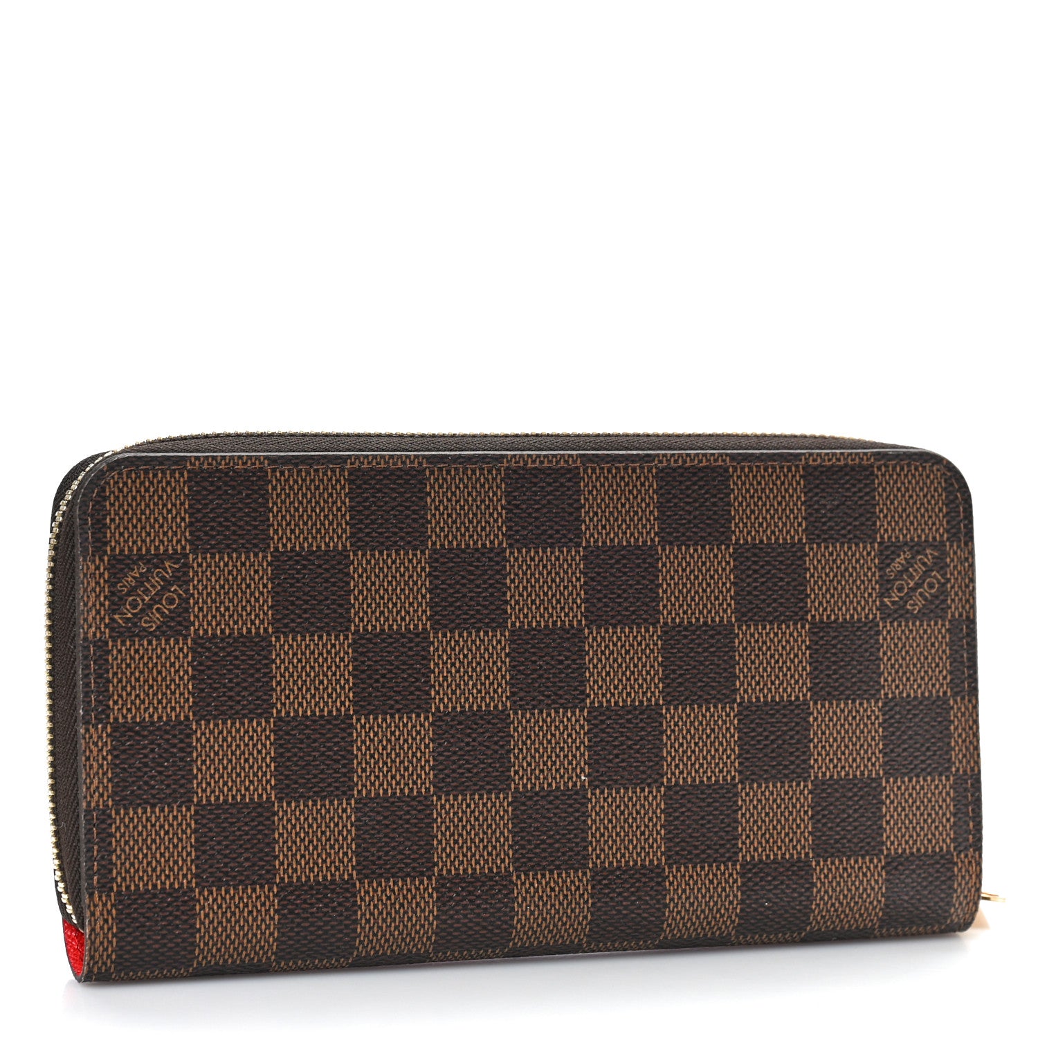 Louis Vuitton Damier Ebene 2020 Christmas Animation Bumper Cars Zippy Wallet Coquelicot 3 of 9