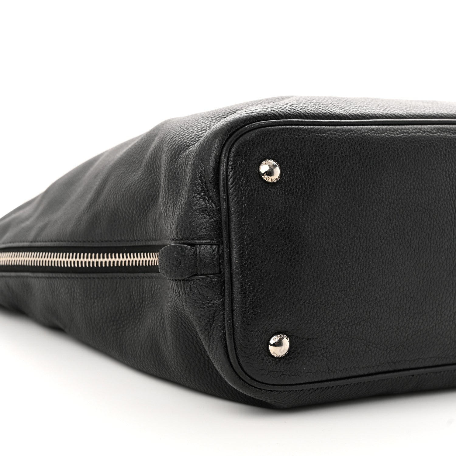 Prada Vitello Daino Tote Black 9 of 15
