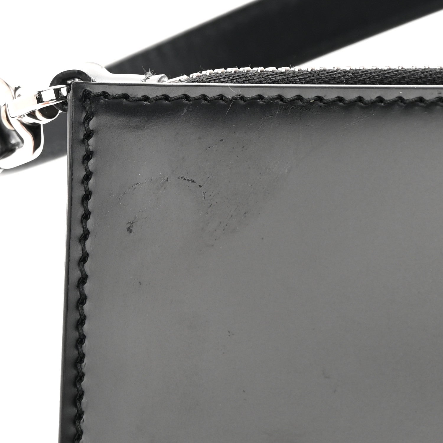 Prada Spazzolato Mini Shoulder Bag Black 10 of 11